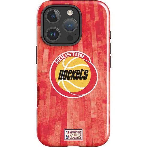 NBA Houston Rockets Hardwood Classics iPhone 16 Pro Impact Case
